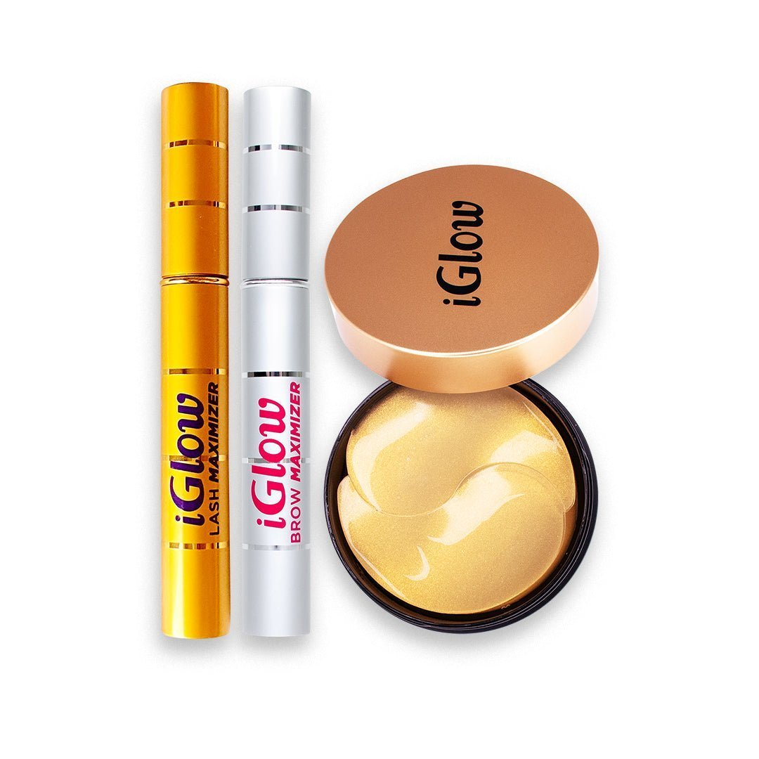 iGlow Lash & Brow Maximizer + Under-eye Patches - iGlow Cosmetics