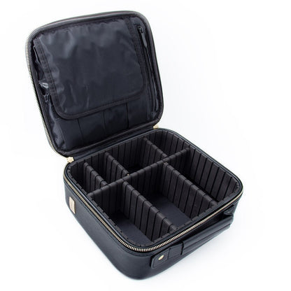 iGlow Big Cosmetic Bag - Black - iGlow Cosmetics