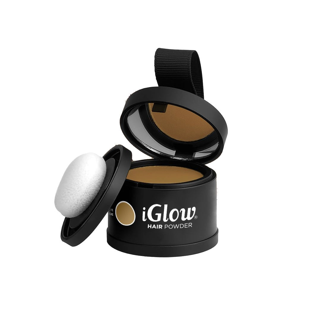 iGlow Hair Powder – Medium Blonde - iGlow Cosmetics