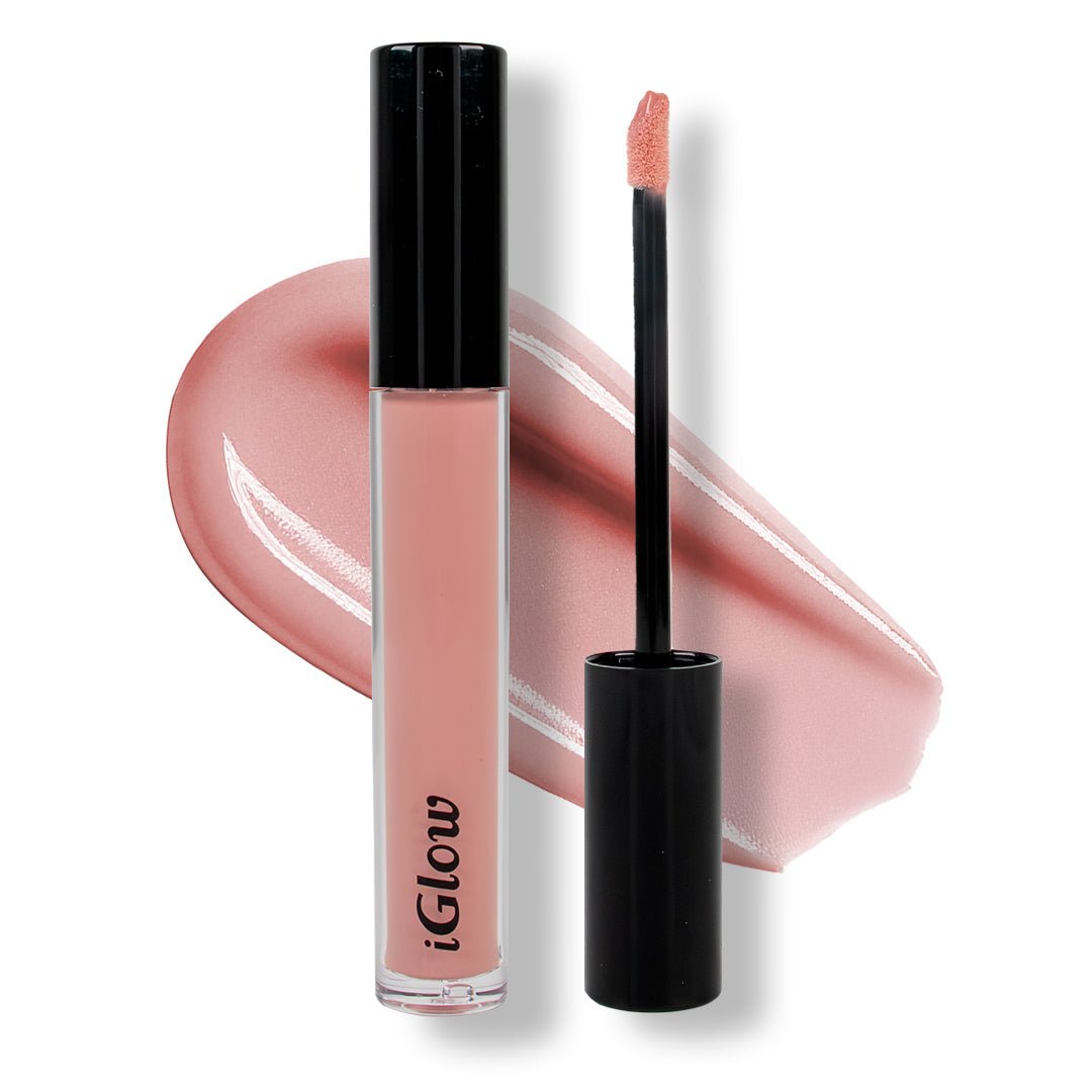 iGlow Lip Gloss - Whisper Pink - iGlow Cosmetics