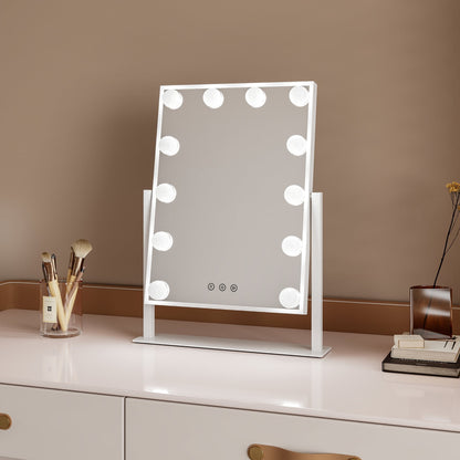 iGlow Makeup Mirror – White - iGlow Cosmetics