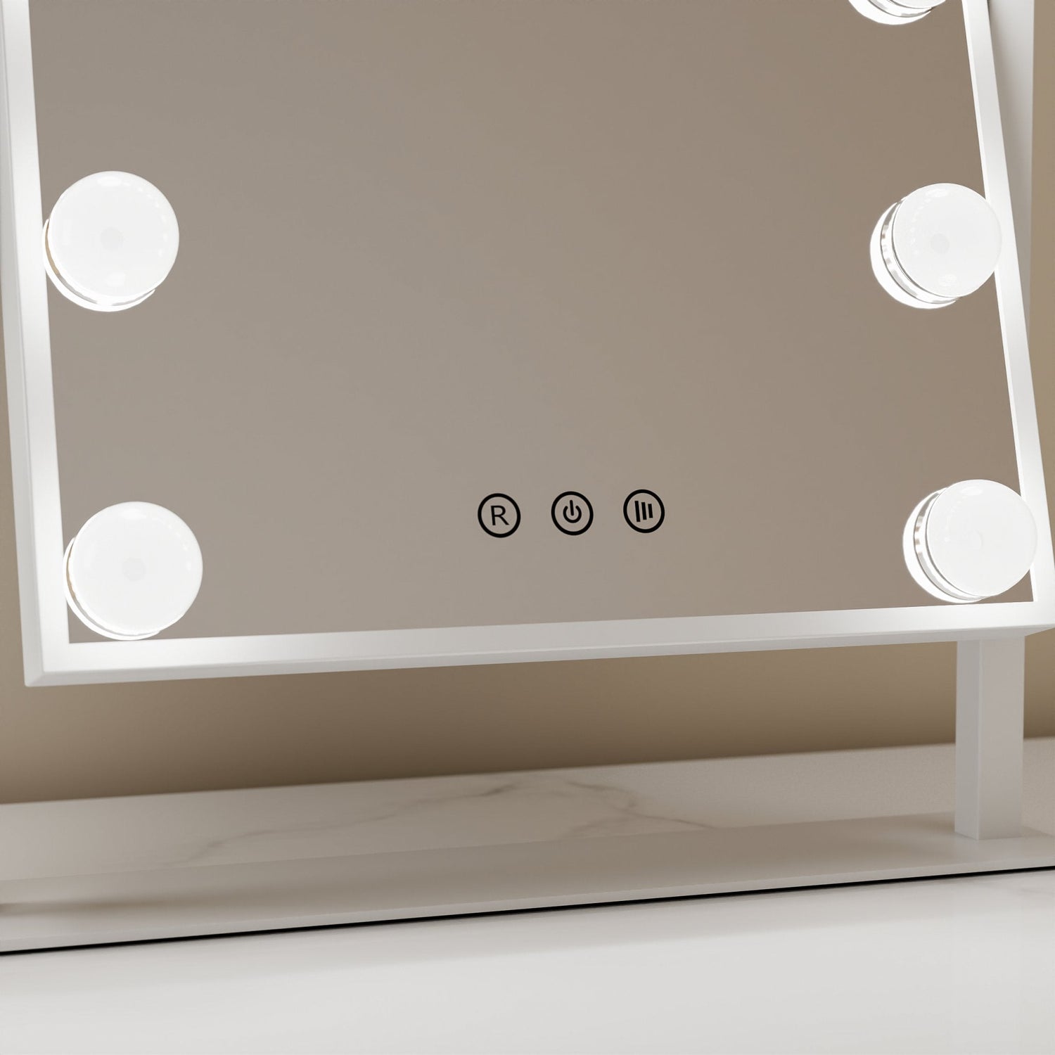 iGlow Makeup Mirror – White - iGlow Cosmetics